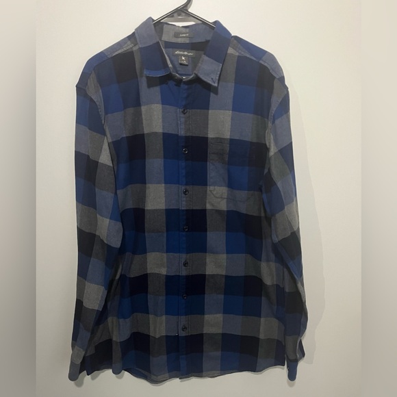 Eddie Bauer Other - Eddie Bauer Flannel Shirt Plaid Button Down Classic Fit Men Sz L Tall